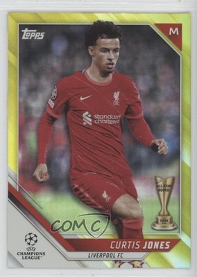 2021-22 Topps UEFA Champions League Yellow Foil 68/250 Curtis Jones #34 7y2