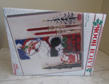 VTG NIB Wonder Art Caron International Latch Hook Jolly Santa Kit 12  x36   4654