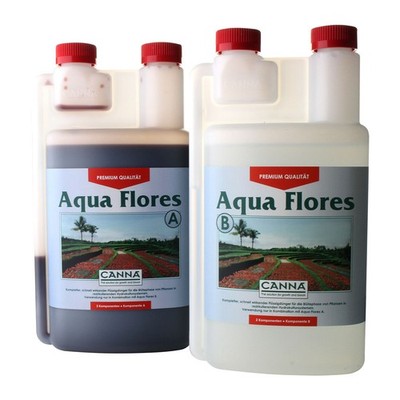 Blütendünger Hydro Aktivsystem je 1 Liter Canna Aqua Flores A + B Anzucht