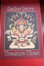 Sailor Jerry Treasure Chest Tattoo Drawings Books 2 Great Condition.