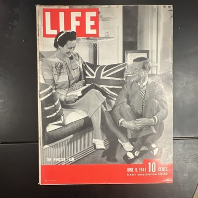 Life - June 9, 1941 - British Fleet Sinks Bismarck, Windsor Team, Rare Books