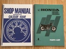Honda Werkstatthandbuch + Teilelistenbücher CB400F 400/4 70er Jahre Reproduktion. HWM101