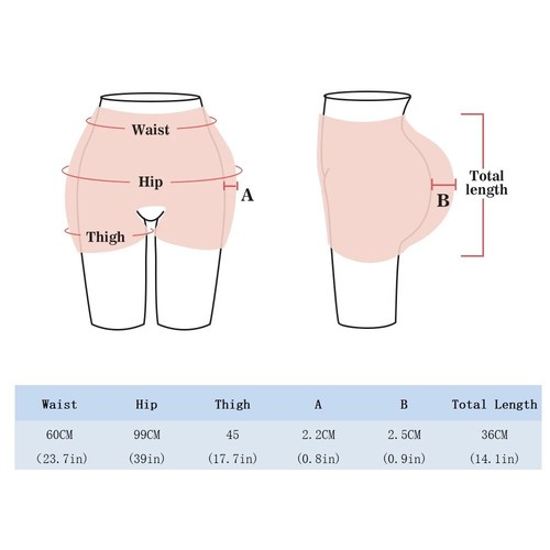 Realistic Silicone Panty Plump Hip Open-crotch Pants Butt Shapewear Crossdresser - Picture 6 of 7