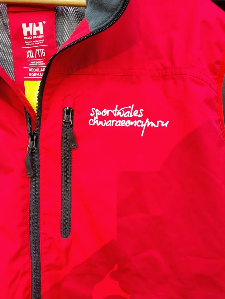 Helly Hansen Performance Vest Mens XXL Waterproof Sports Gilet Red Sport Wales - Image 4 of 4