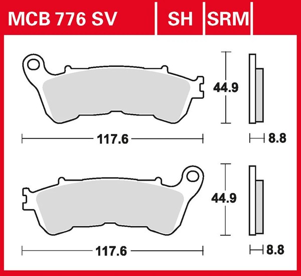TRW Bremsbelag Performance Comfort (FüR: Honda SH 300I NF02 07-15 Vorne )-image