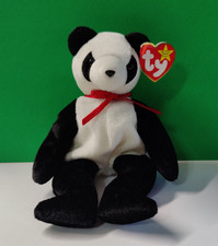 Ty Beanie Babies Fortune Panda Bear RARE