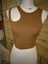 Shein Crop Top Gr S 36 Braun