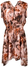 Simply Vera Wang Floral Dress Women’s Size Large Tie Waist Drawstring Pockets