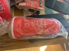 vintage 1999 Coca-Cola Trinkbecher/Kunststoffb.  0,5l mit Deckel und Trinkrohr