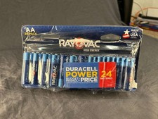 Case of Rayovac AA-24 pack of Batteries. DURACELL Power - budget 24 batteries