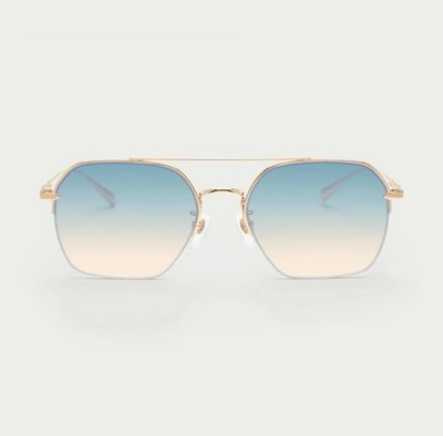 Naruto Nagata Medellin 06 Premium Titanium Sunglasses In Gradient Blue To Orange