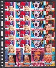 Marilyn Monroe Brigitte Bardot 2004 Comoros M/s perf + Imperf  X 5 Wholesale lot