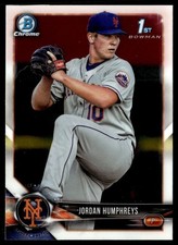 2018 Bowman Chrome Prospects Jordan Humphreys New York Mets #BCP66