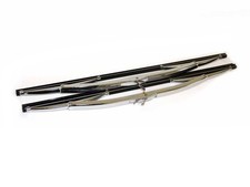 Satz Hochwertige 33cm Chrom Scheibenwischer verchromte Oldtimer Wischerbl„tter 