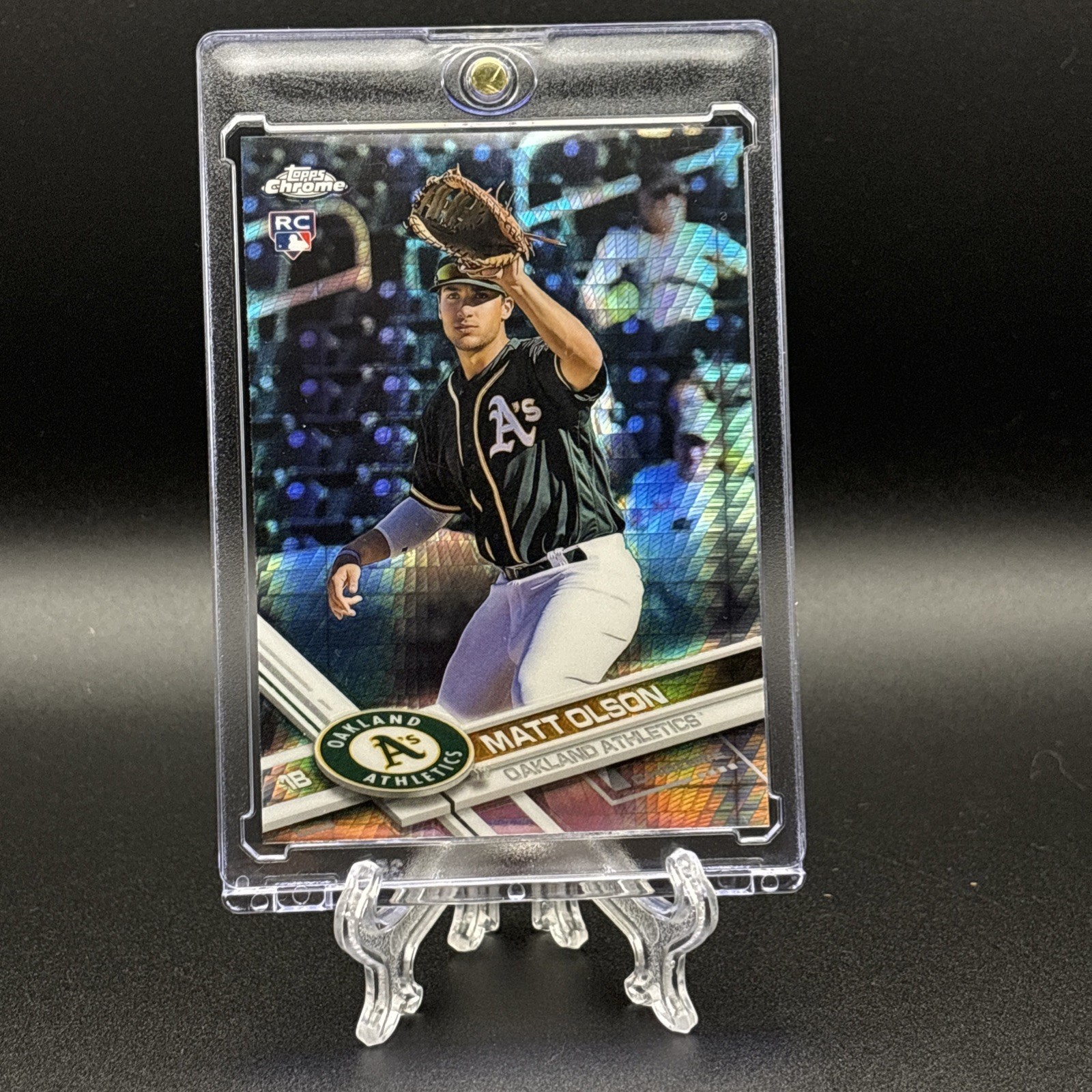 2017 Topps Chrome - Matt Olson #98 - Prism Refractor (RC)