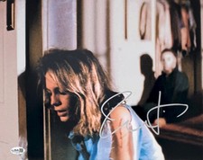 Jamie Lee Curtis Signed Halloween 11x14 Photo Laurie Strode Autograph JSA COA
