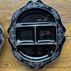 National Silver Co. Black Amethyst with Sterling Silver Overlay Serving Trays — photo 2