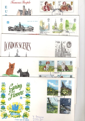 VARIOUS  - BATH CDS STUART FDC'S X10 FROM COLLECTION BX2/13