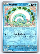 Wiglett 051/182 Reverse Holo Paradox Rift Pokemon Card - NM