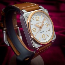 Bell and Ross BR 03 Automatic Rose Gold White Dial Men's Watch BR03A-WH-STPG/SCA 4