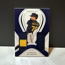 2023 Panini Immaculate Baseball SAL FRELICK Prime Materials Patch /15 RC Brewers