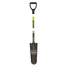 Seymour Midwest 49752Gra Drain Spade Shovel, 14 Ga #12 Blade, Steel Blade,