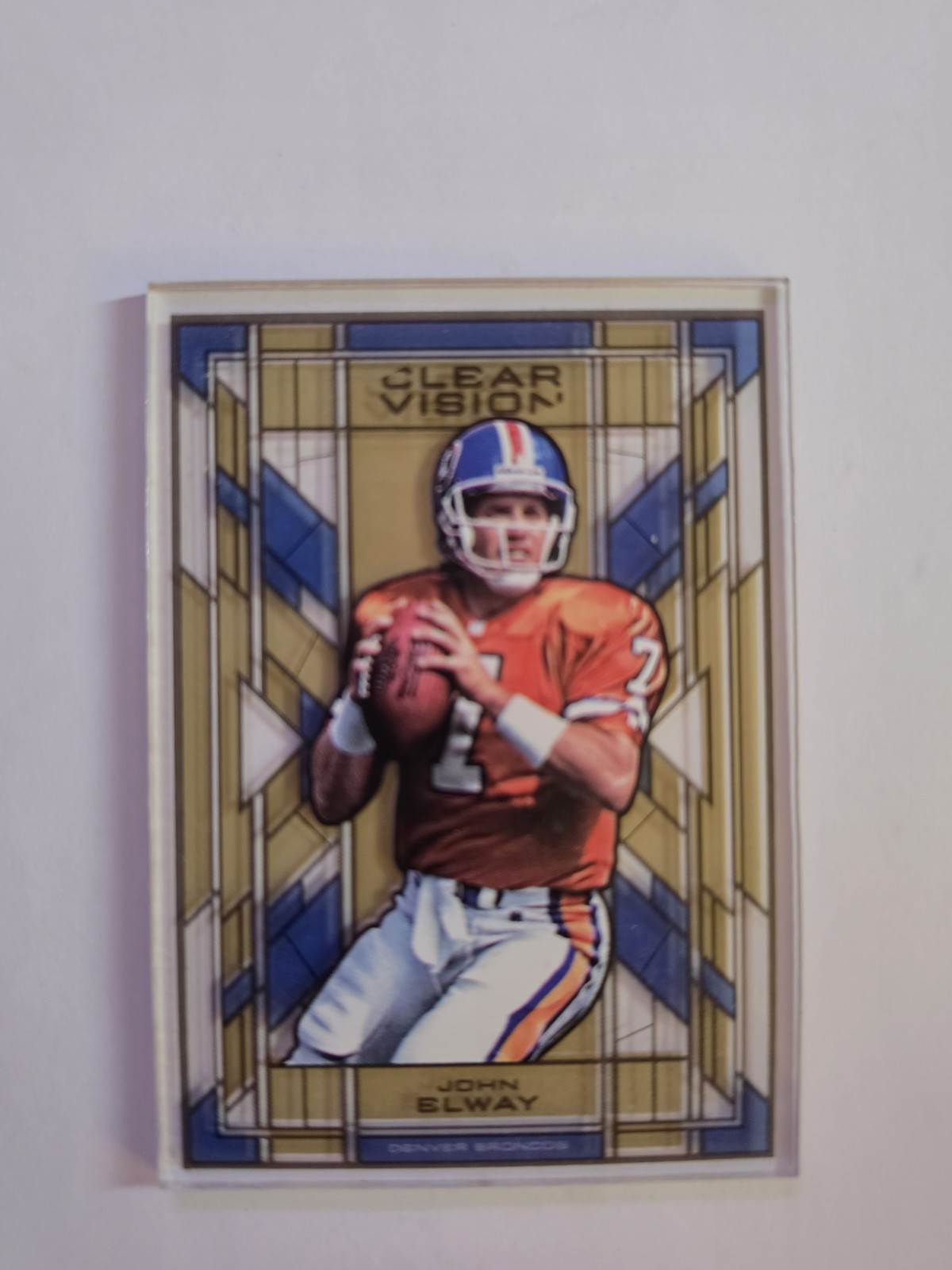 2015 Panini Clear Vision - Stained Glass John Elway #SG-3
