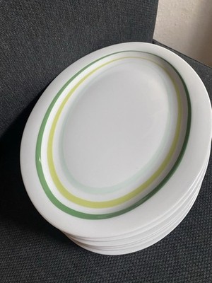 6 x Seltmann Weiden Kuchenteller Dessertteller Top Life grün