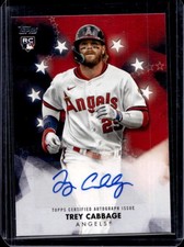 2024 Topps Trey Cabbage Baseball Stars Auto Series Two RC #BSA-TC Angels