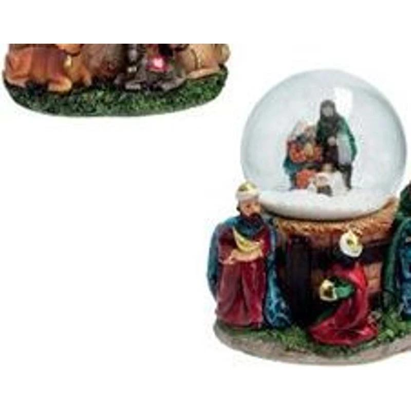 Palla di Neve con Natività Presepe BRANDANI Sfera Vetro Natale Assortiti, fotografia 8 di 9