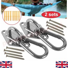 Heavy Duty Stainless Hammock Hanging Hook Swing Chair Bracket Hardware Tool Kit