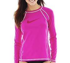 Nike Swim Long Sleeve Rashguard Size Medium