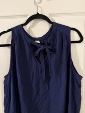 Old Navy Dress XXL Navy Blue 100% Rayon