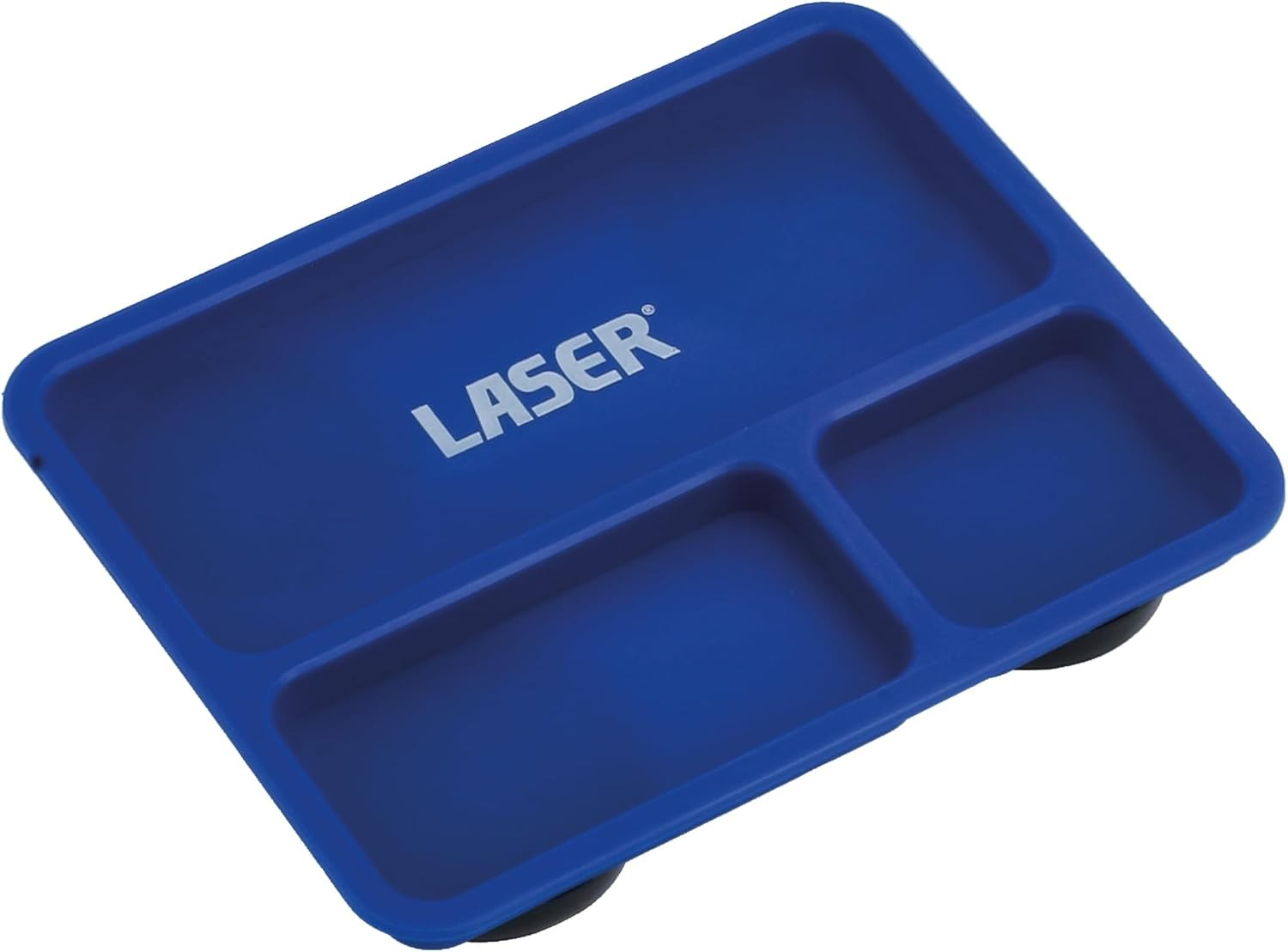 Magnetic Parts Tray 3 Compartment 150x120x22mm 1kg Capacity ABS Plastic Laser