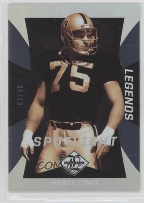 2013 Panini Limited Legends Spotlight Silver 7/49 Howie Long #129 HOF 0af