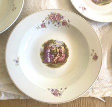 SET PIATTI LAVENO VERBANUM STONE SCI PORCELLANA  DISEGNO ANGELICA KAUFFMAN