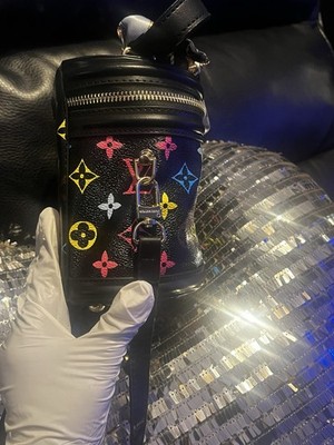 Louis Vuitton Black Mini Colorful Monogram Leather Extremely Good Condition