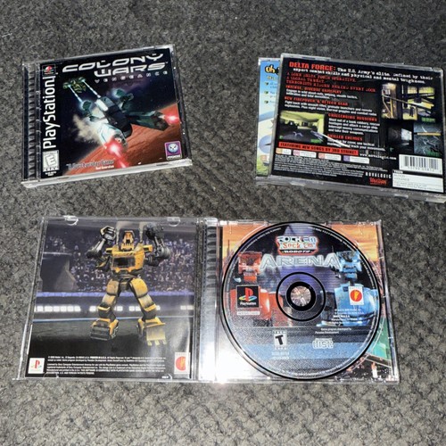 Sony Playstation 1 PS1 4 Game LOT Crash Arena Colony Wars Delta Force *TESTED* - Picture 6 of 7