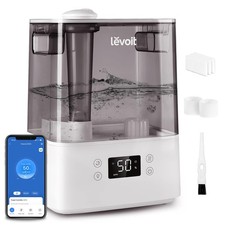 LEVOIT Humidifiers for Bedroom Large Room Home, (6L) Cool Mist Top 6L, Gray
