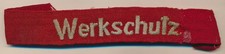 WW2 German cuff title werkschutz war factory insignia uniform tunic jacket patch