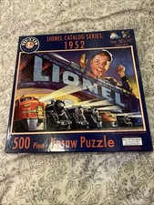 SunsOut 500 Piece Lionel Train Puzzle 18x24  Opened Complete