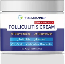 Folliculitis Treatment Cream, Extra Strength Folliculitis Scalp Relief Treatment