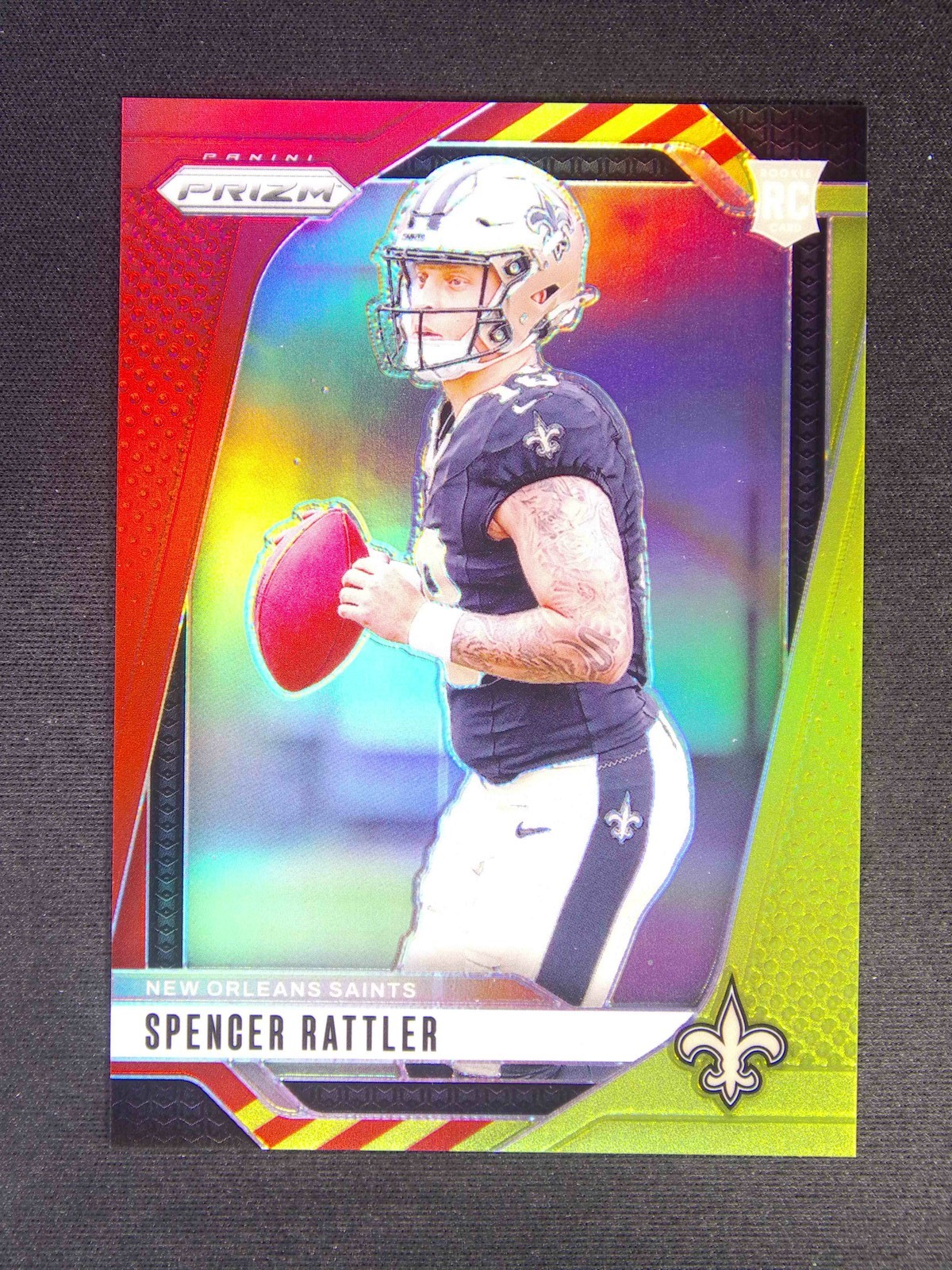 2024 Panini Prizm Spencer Rattler #388 RC Rookie Red Yellow /44