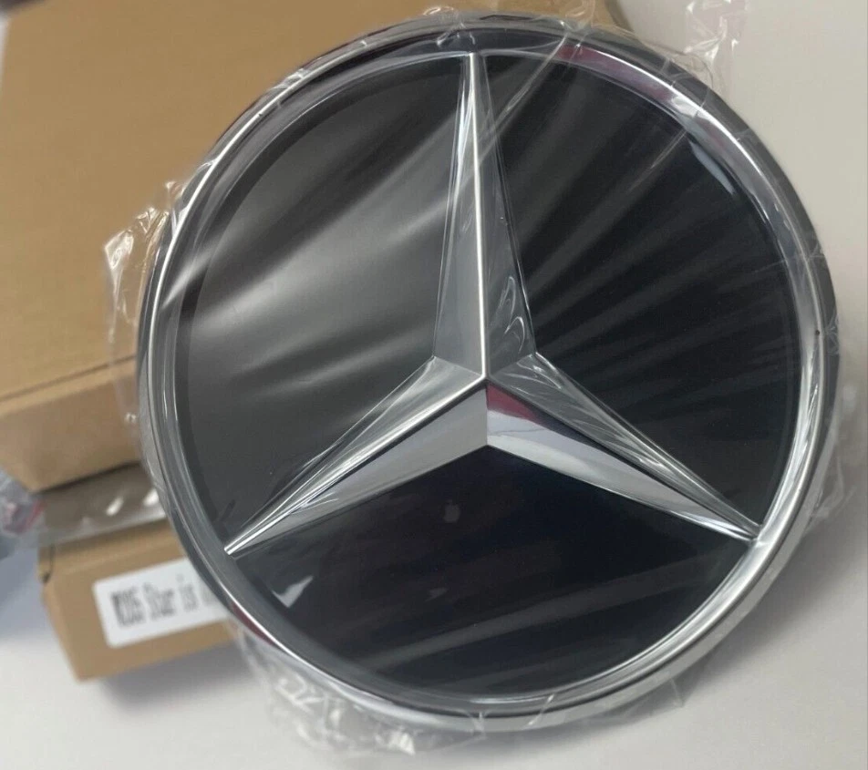 Front Chrome Grille 3D Star Emblem Fit For Mercedes-Benz W205 C300 C350 C63 AMG Foto 4 de 4