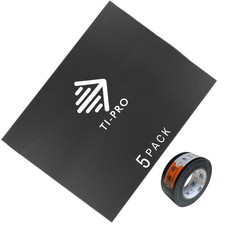 TI-PRO 5 Pack Correx Floor Protection Sheets 2.4m x 1.2m + 1 Black Duct Tape