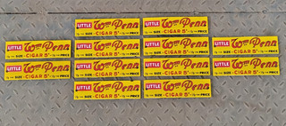 12X LITTLE WM PENN CIGAR PORCELAIN ENAMEL SIGN BOARD SIZE 8"X2.5" INCHES SINGLE