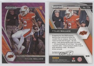 2021 Panini Prizm Draft Picks Purple Wave Prizm Tylan Wallace #126 Rookie RC
