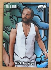 2026 Upper Deck AEW Allure Nick Jackson Color Flow Green Blue #CF-11