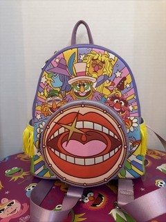 Muppets Disney 100 Loungefly Electric Mayhem Mini Backpack Muppet Show Teeth