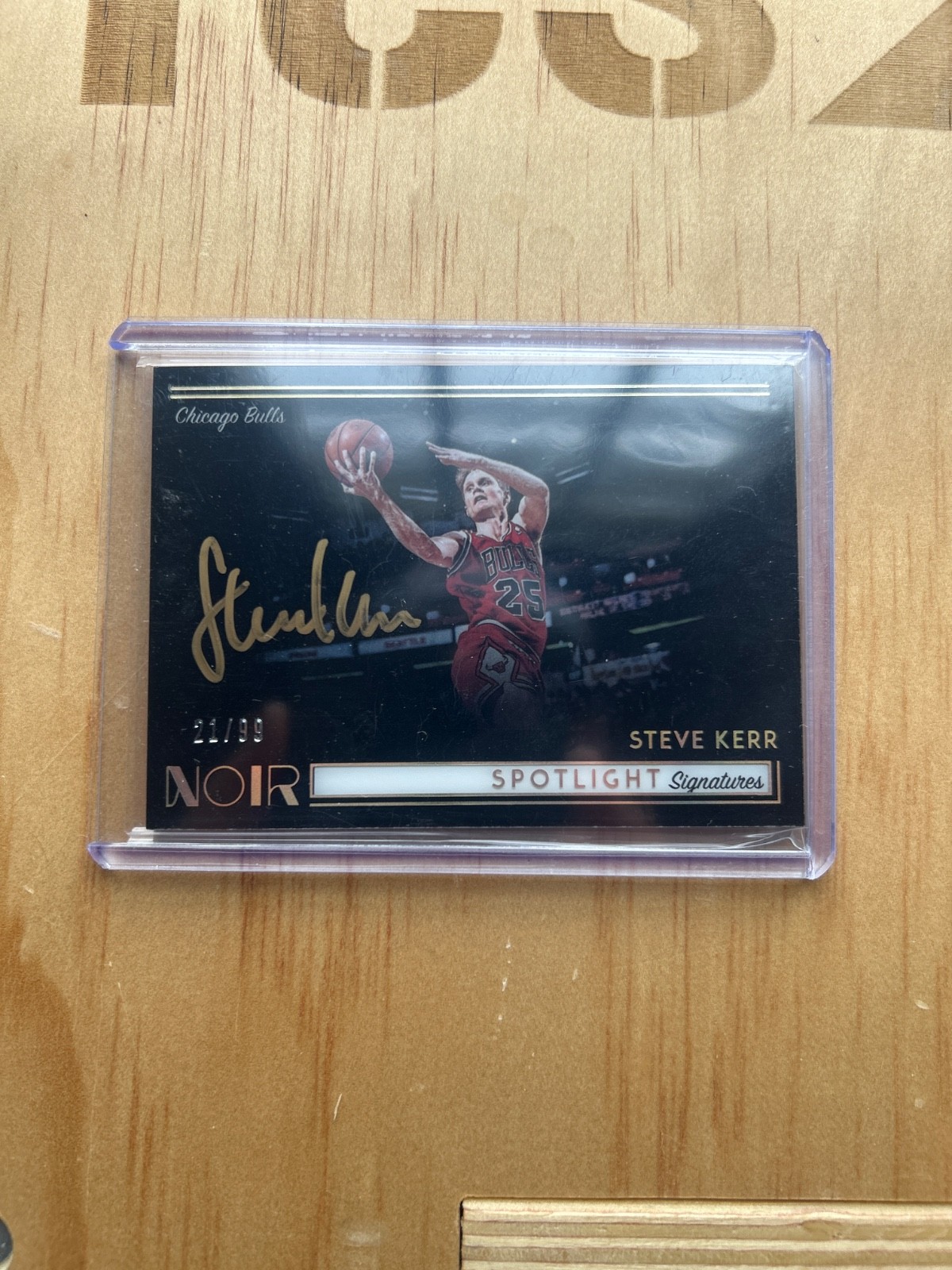 2018-2019 Panini Noir spotlight signatures Steve Kerr auto 99